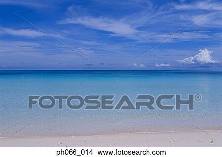 Beach and turquoise sea View Large Photo Image Picture - Beach and turquoise sea . Fotosearch