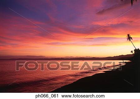 Beach sunset View Large Photo Image Stock Image - Beach sunset . Fotosearch