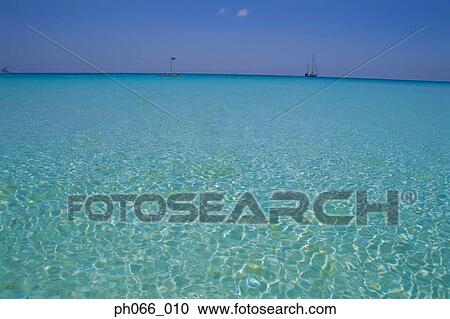 Stock Image - Crystalline ocean water . Fotosearch