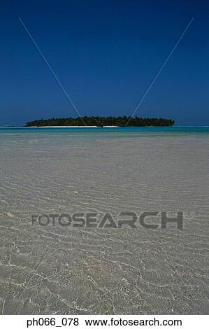 Island on horizon View Large Photo Image Stock Photo - Island on horizon. Fotosearch