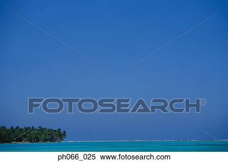 Island on horizon View Large Photo Image Stock Photography - Island on horizon. Fotosearch