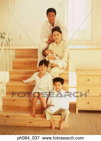 Stock Photo - A family portrait. Fotosearch