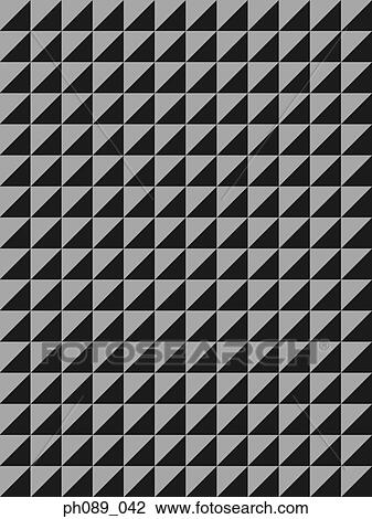 Stock Image - Black and gray triangle repeated pattern. Fotosearch