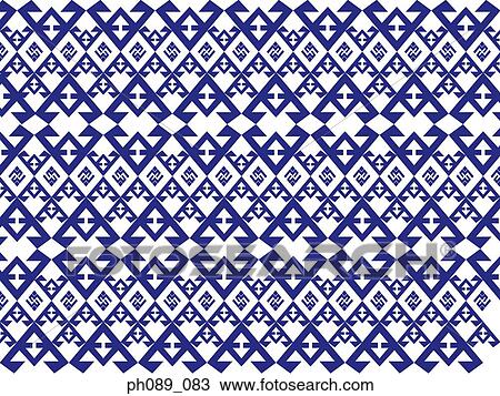 Blue repeated pattern against white background View Large Photo Image Stock Image - Blue repeated pattern against white background. Fotosearch
