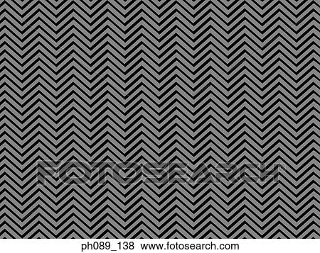 Stock Photo - Grey zigzag lines against black background. Fotosearch