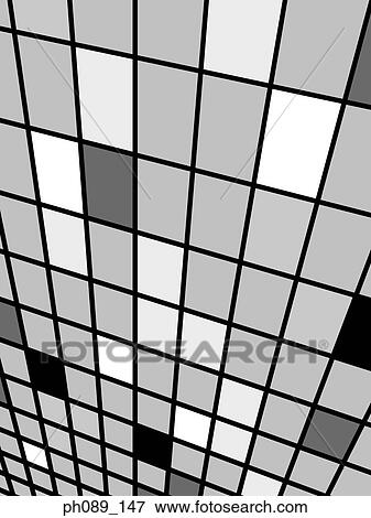 Perspective view of black, gray and white grid pattern View Large Photo Image Stock Photo - Perspective view of black, gray and white grid pattern. Fotosearch