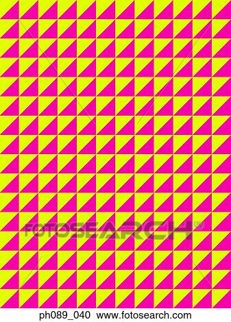 Pink and lime triangle repeated pattern View Large Photo Image Stock Image - Pink and lime triangle repeated pattern. Fotosearch