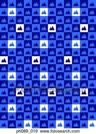Stock Photo - Repeated patterns in tones of blue . Fotosearch