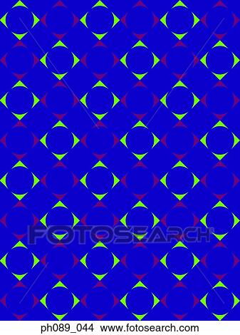 Picture - Squares and circles repeated pattern. Fotosearch