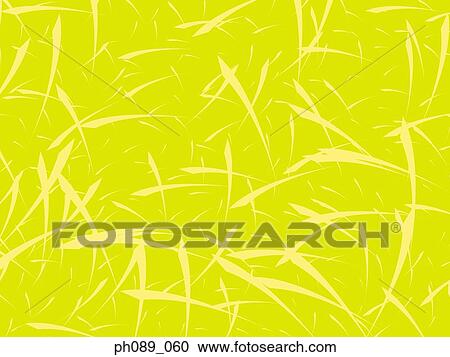 Stock Image - Yellow strokes against lime background. Fotosearch