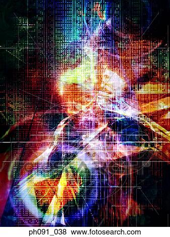 Multicolor abstract digitally generated image View Large Photo Image Stock Photo - Multicolor abstract digitally generated image. Fotosearch