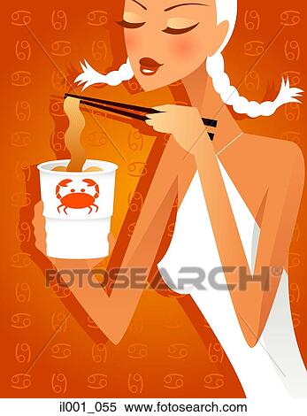 Stock Illustration - Horoscope Sign: Cancer. Fotosearch