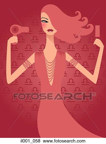 Stock Illustration - Horoscope Sign: Libra. Fotosearch