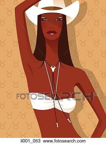 Drawing - Horoscope Sign: Taurus. Fotosearch