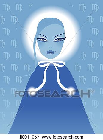 Stock Illustration - Horoscope Sign: Virgo. Fotosearch