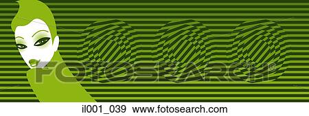 Woman looking over her shoulder View Large Illustration Stock Illustration - Woman looking over her shoulder. Fotosearch