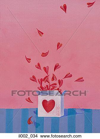 Stock Illustration - Concept: Gift of love. Fotosearch