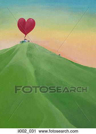Concept: Home of love View Large Illustration Clip Art - Concept: Home of love. Fotosearch