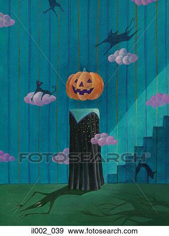 Stock Illustration - Concept: Spooky Halloween. Fotosearch