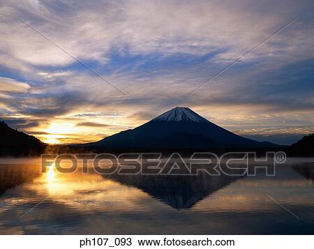 Mt. Fuji, Japan, at sunset View Large Photo Image Stock Image - Mt. Fuji, Japan, at sunset. Fotosearch