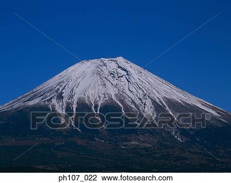 Stock Image - Peak of Mt. Fuji, Japan. Fotosearch