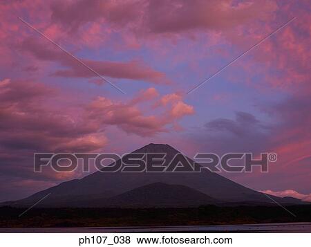 Pink sky over Mt. Fuji, Japan View Large Photo Image Stock Photo - Pink sky over Mt. Fuji, Japan. Fotosearch