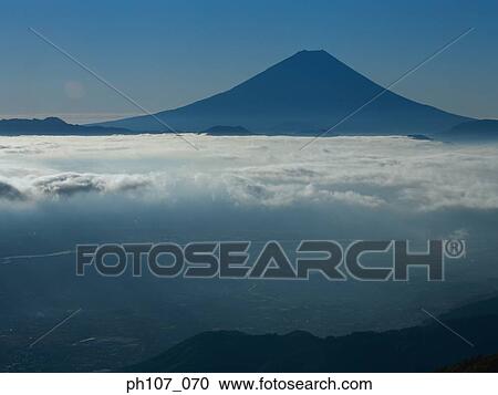 Silhouette of Mt. Fuji, Japan View Large Photo Image Stock Image - Silhouette of Mt. Fuji, Japan. Fotosearch