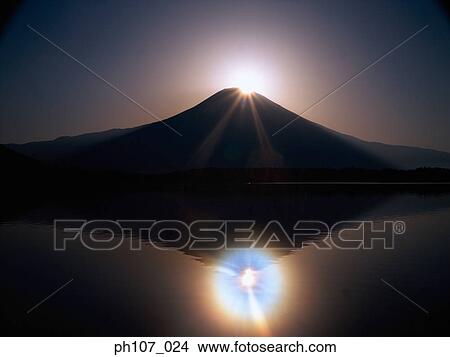 Sunrise at peak of Mt. Fuji, Japan View Large Photo Image Picture - Sunrise at peak of Mt. Fuji, Japan. Fotosearch