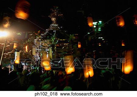 Japanese men in a festival ritual View Large Photo Image Stock Photo - Japanese men in a festival ritual. Fotosearch