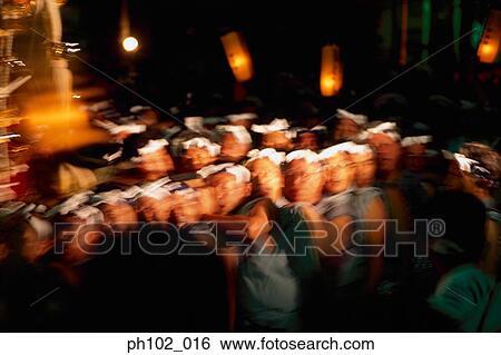 Japanese men in a festival ritual View Large Photo Image Stock Photograph - Japanese men in a festival ritual. Fotosearch