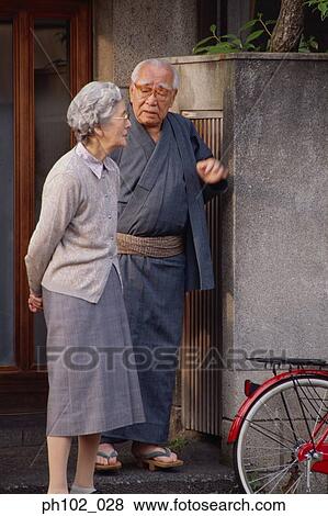 Matured Japanese couple in Traditional costume View Large Photo Image Stock Photo - Matured Japanese couple in Traditional costume. Fotosearch