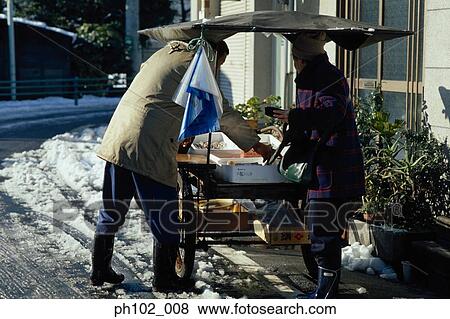 Stock Photo - Street hawker. Fotosearch