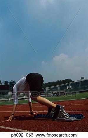 Businesswoman at starting block View Large Photo Image Stock Image - Businesswoman at starting block . Fotosearch