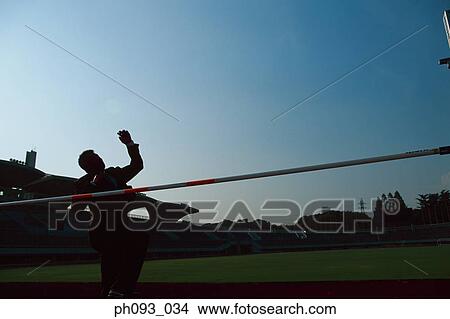 Picture - Businessman high-jumping . Fotosearch