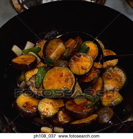 Fried vegetables in wok View Large Photo Image Stock Photo - Fried vegetables in wok. Fotosearch