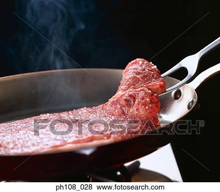 Pan-fried beef View Large Photo Image Stock Photo - Pan-fried beef. Fotosearch