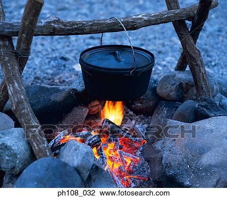 Pot over wood fire View Large Photo Image Stock Image - Pot over wood fire. Fotosearch