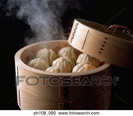 Steam buns in bamboo basket View Large Photo Image Stock Image - Steam buns in bamboo basket. Fotosearch