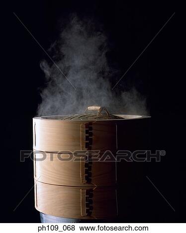 Chinese steamer with steam View Large Photo Image Stock Photo - Chinese steamer with steam. Fotosearch