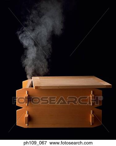 Stock Photo - Japanese steamer with steam. Fotosearch