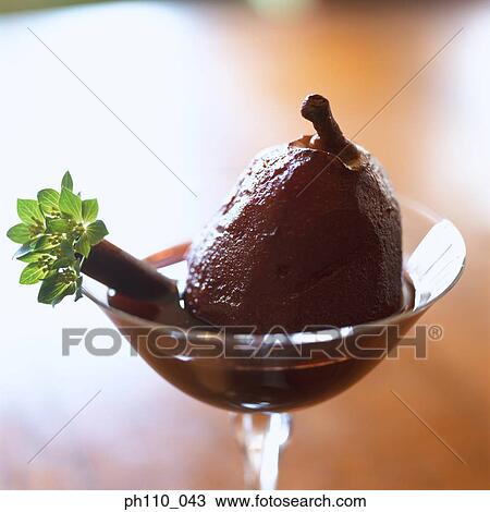 Stock Image - Pear dessert. Fotosearch