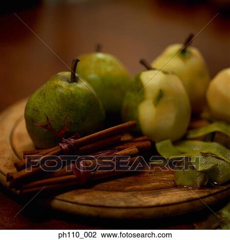 Pears and cinnamon sticks View Large Photo Image Stock Image - Pears and cinnamon sticks. Fotosearch