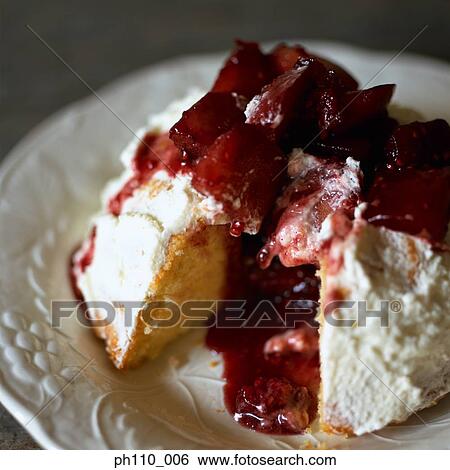 Stock Photograph - Pomegranates cake. Fotosearch