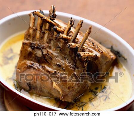 Stock Photo - Rack of lamp chops. Fotosearch