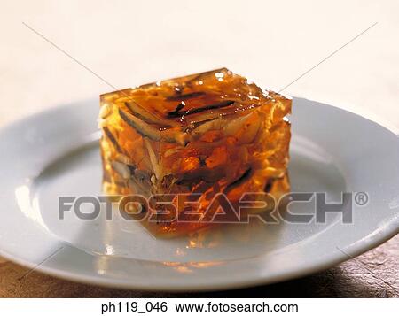 A cube of jelly on plate View Large Photo Image Stock Photograph - A cube of jelly on plate. Fotosearch