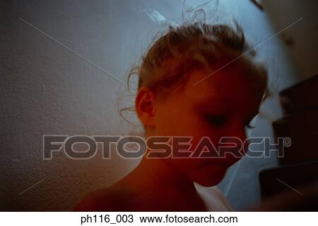 Side profile of young girl View Large Photo Image Stock Image - Side profile of young girl. Fotosearch