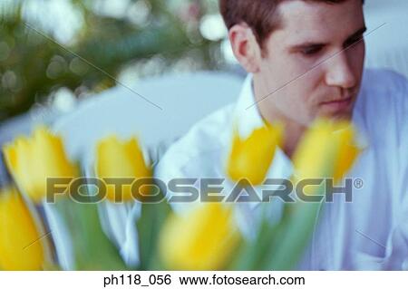 Stock Photograph - Portrait of a Caucasian man . Fotosearch