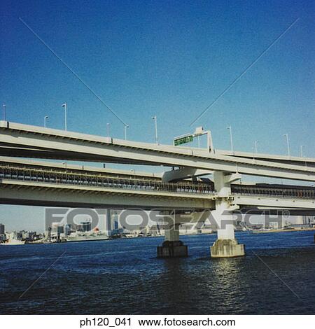 Stock Image - Bridge over ocean. Fotosearch