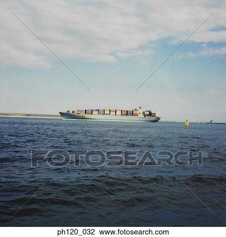 Stock Image - Freight Ship . Fotosearch