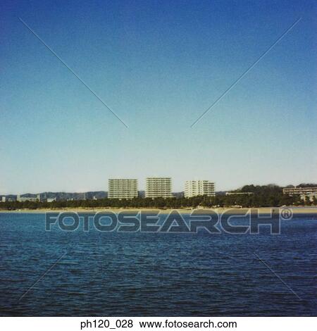 Industrial estate across the sea View Large Photo Image Stock Photo - Industrial estate across the sea. Fotosearch